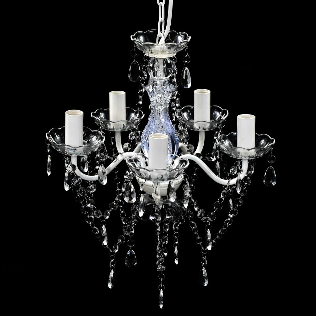 vidaXL Candelabru, 5 becuri, transparent vidaXL Candelabru, 5 becuri, transparent