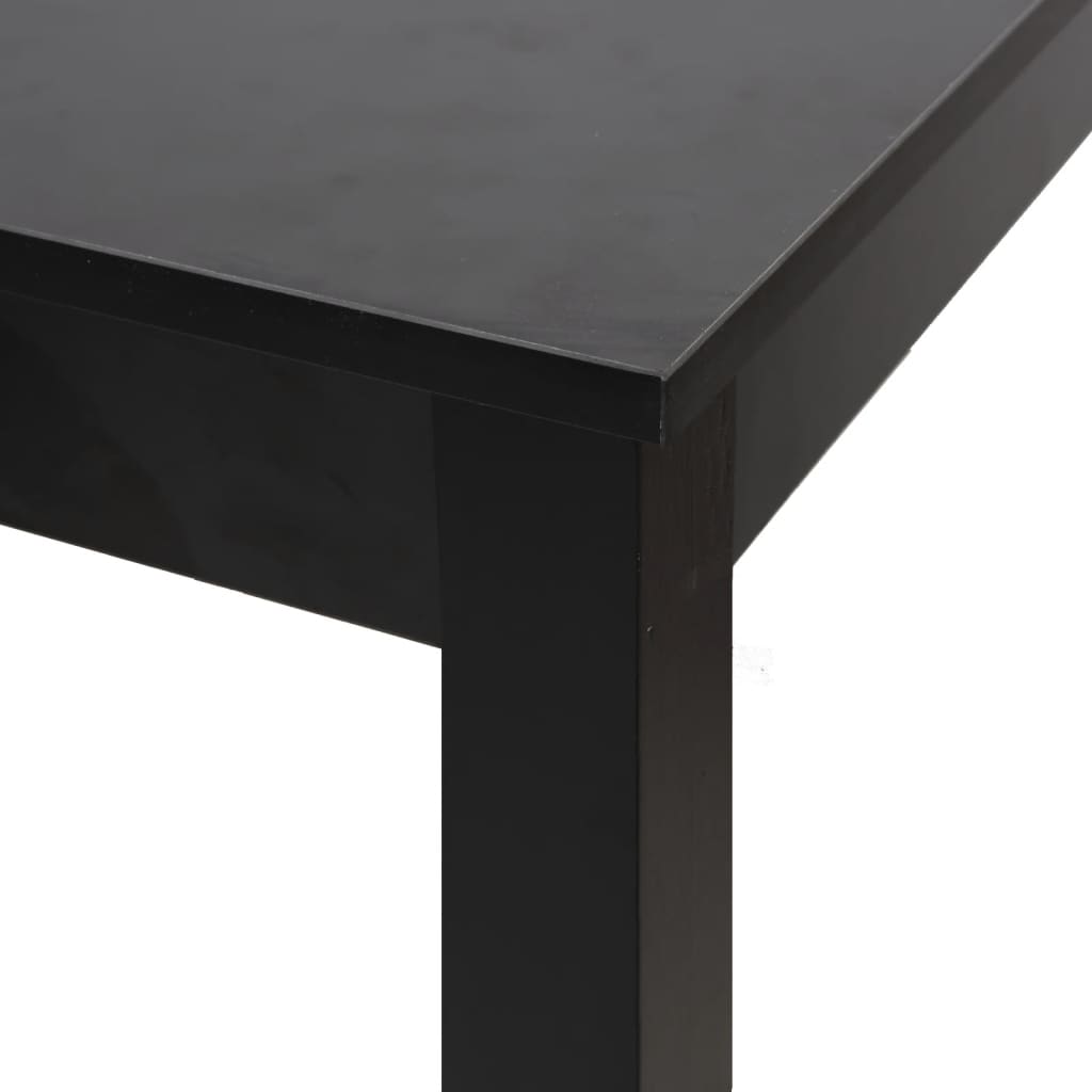vidaXL Masă de bar MDF, negru, 115x55x107 cm vidaXL Masă de bar MDF, negru, 115x55x107 cm