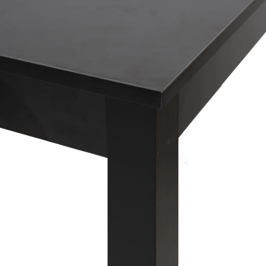 vidaXL Masă de bar din MDF, negru, 55 x 55 x 107 cm