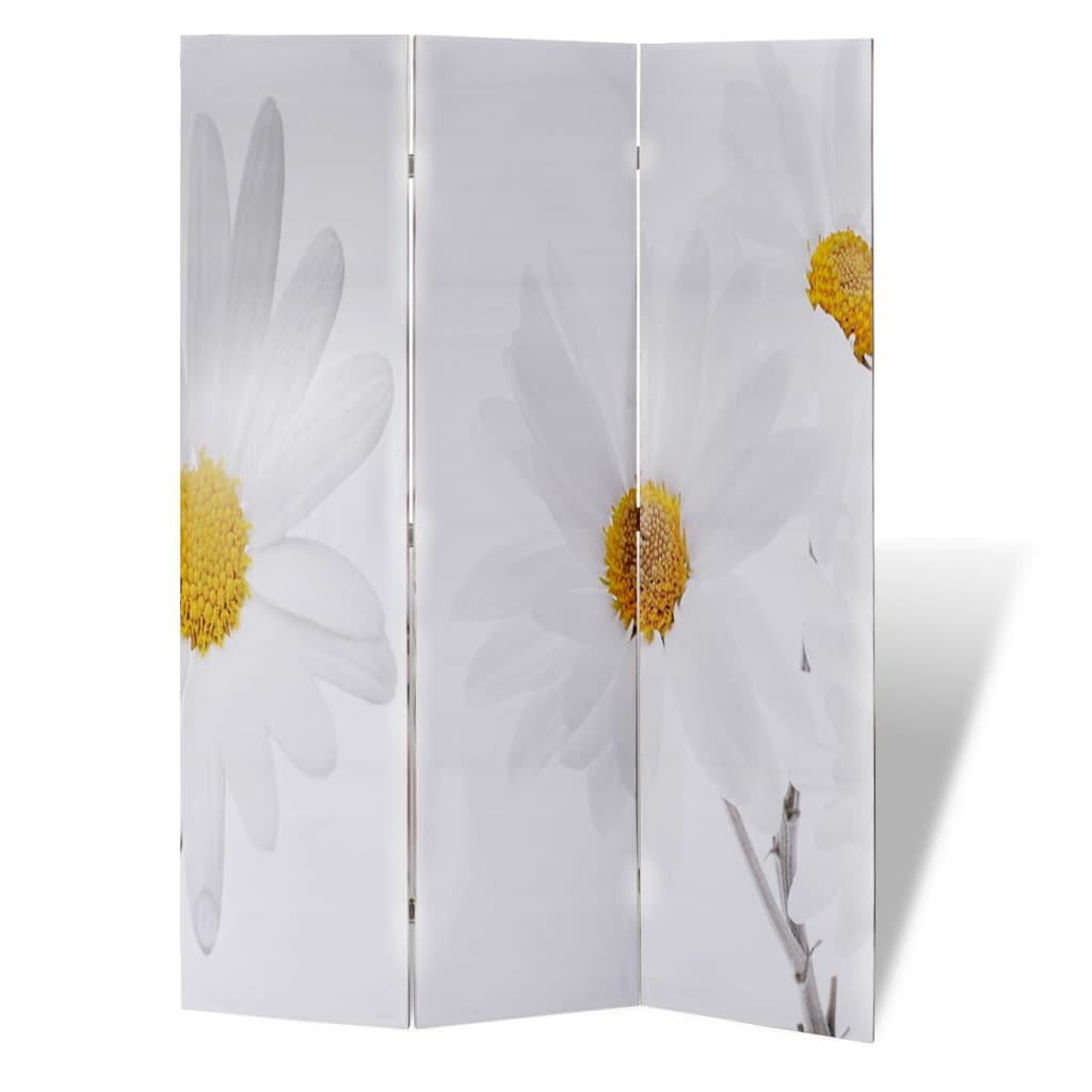 vidaXL Paravan de cameră pliabil, 120 x 170 cm, flori vidaXL Paravan de cameră pliabil, 120 x 170 cm, flori