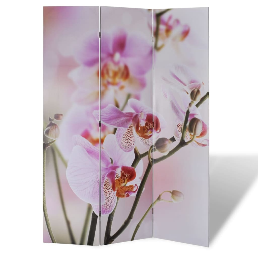 vidaXL Paravan de cameră pliabil, 120 x 170 cm, flori vidaXL Paravan de cameră pliabil, 120 x 170 cm, flori