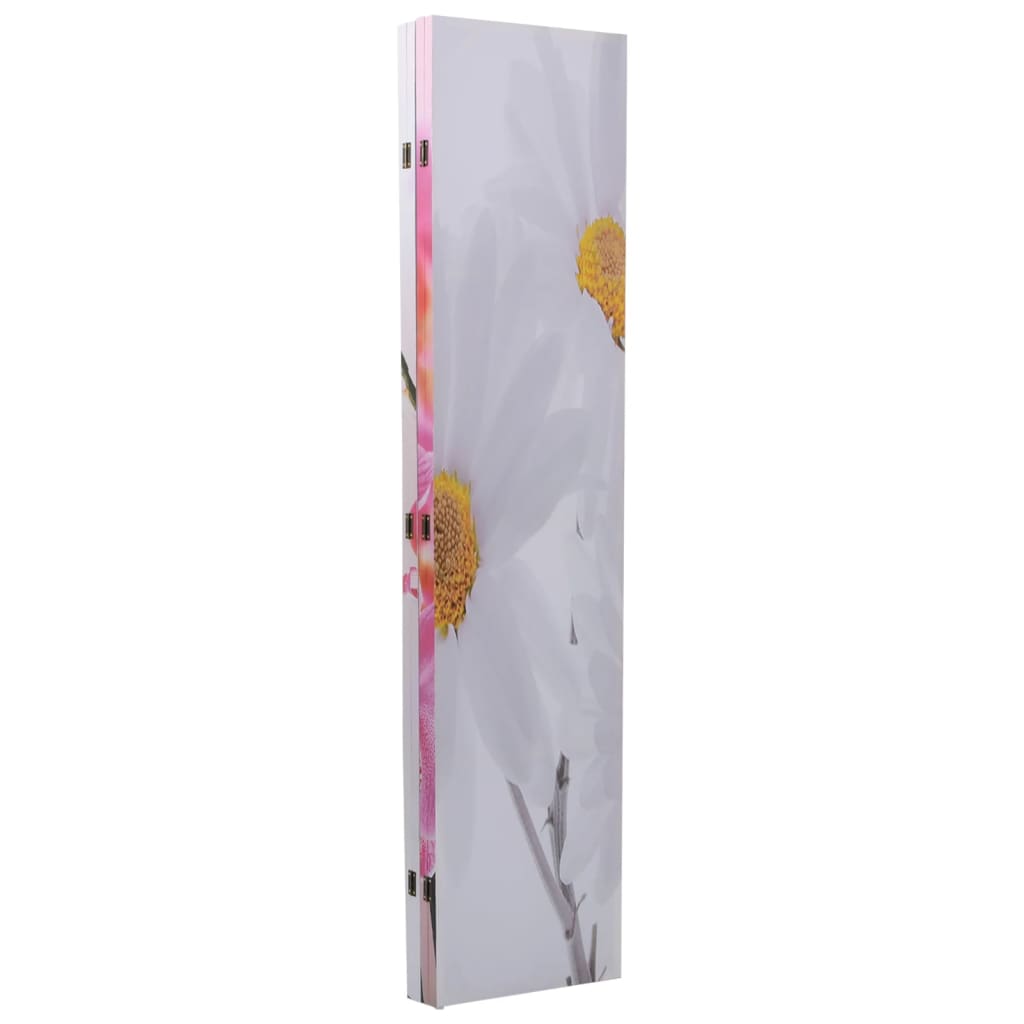 vidaXL Paravan de cameră pliabil, 160 x 170 cm, flori vidaXL Paravan de cameră pliabil, 160 x 170 cm, flori