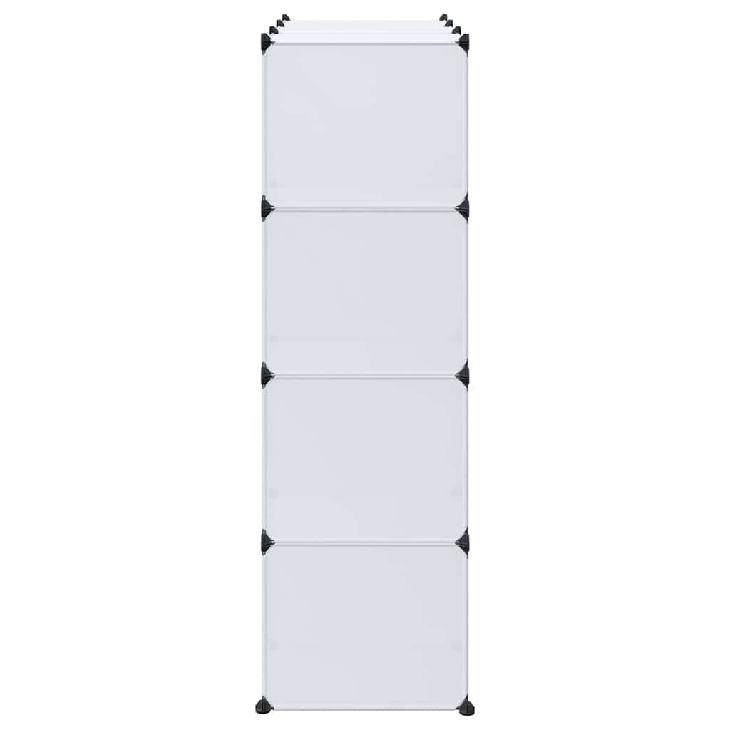 vidaXL Dulap modular cu 9 compartimente, 109x36,5x143 cm, alb vidaXL Dulap modular cu 9 compartimente, 109x36,5x143 cm, alb