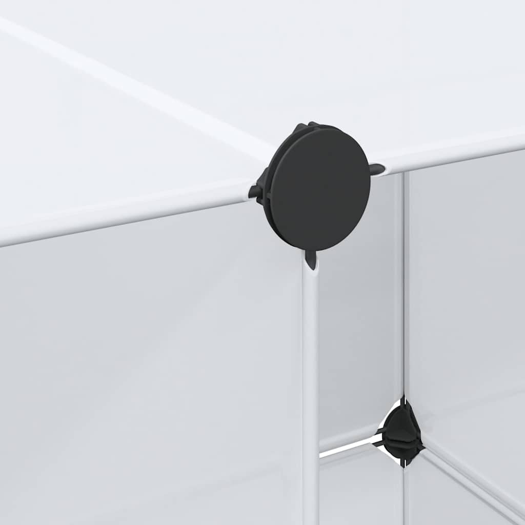 vidaXL Dulap modular cu 9 compartimente, 109x36,5x143 cm, alb vidaXL Dulap modular cu 9 compartimente, 109x36,5x143 cm, alb