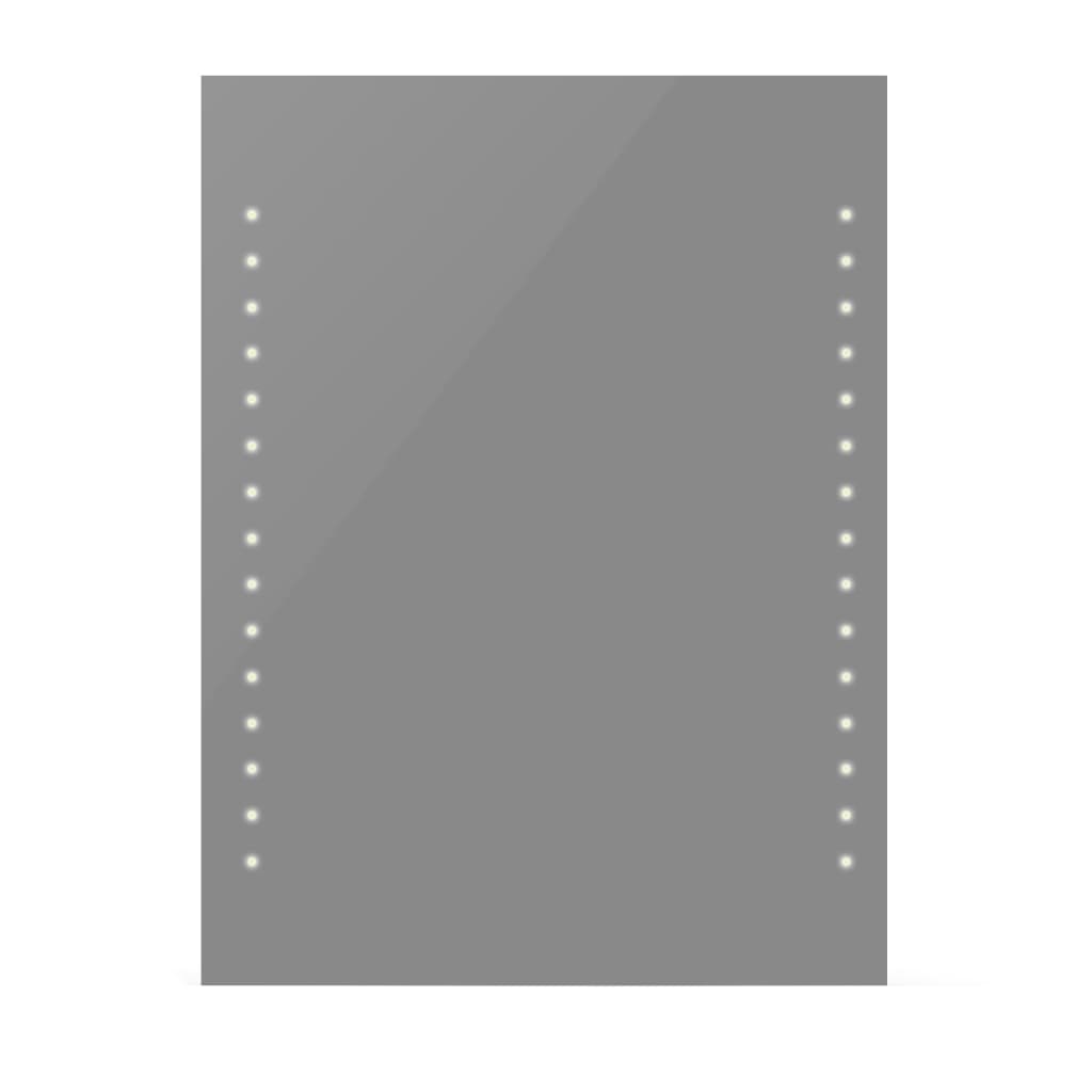 Oglindă de baie de perete, cu lumini LED, 60 x 80 cm(L x î) Oglindă de baie de perete, cu lumini LED, 60 x 80 cm(L x î)