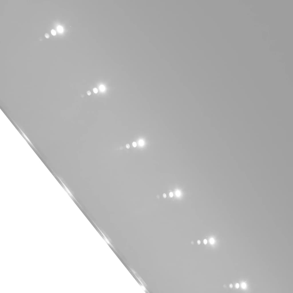 Oglindă de baie de perete, cu lumini LED, 100 x 60 cm (L x î) Oglindă de baie de perete, cu lumini LED, 100 x 60 cm (L x î)