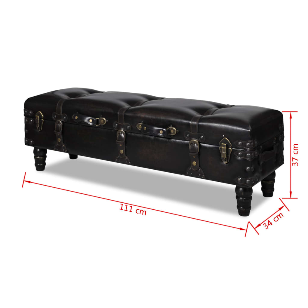 vidaXL Banchetă de depozitare lungă, maro vidaXL Banchetă de depozitare lungă, maro