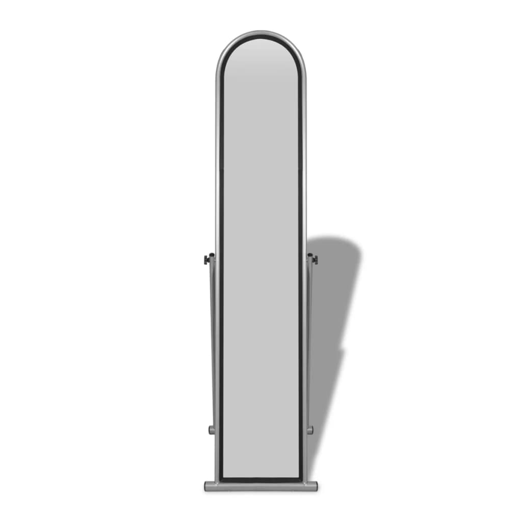 Oglindă de podea pe toată lungimea, dreptunghiulară, gri Oglindă de podea pe toată lungimea, dreptunghiulară, gri