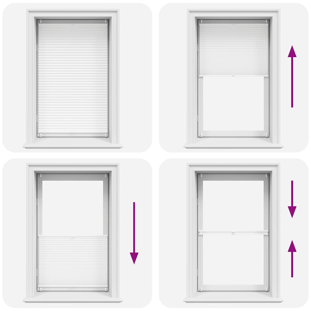 Jaluzea plisse, alb, 80x150 cm, pliuri Jaluzea plisse, alb, 80x150 cm, pliuri