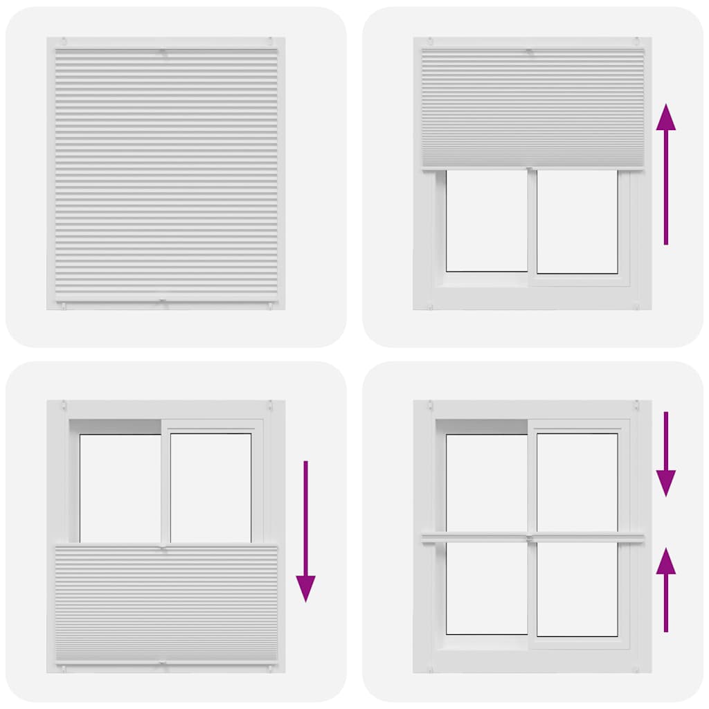 Jaluzea plisse, alb, 110x100 cm, pliuri Jaluzea plisse, alb, 110x100 cm, pliuri