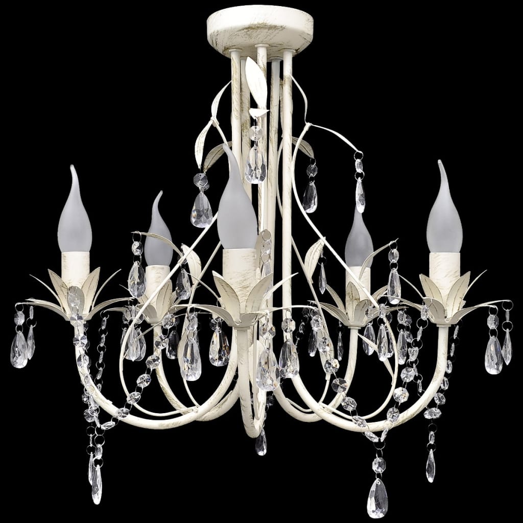 Lampă de plafon suspendată, candelabru cristal, elegant, 5 becuri Lampă de plafon suspendată, candelabru cristal, elegant, 5 becuri