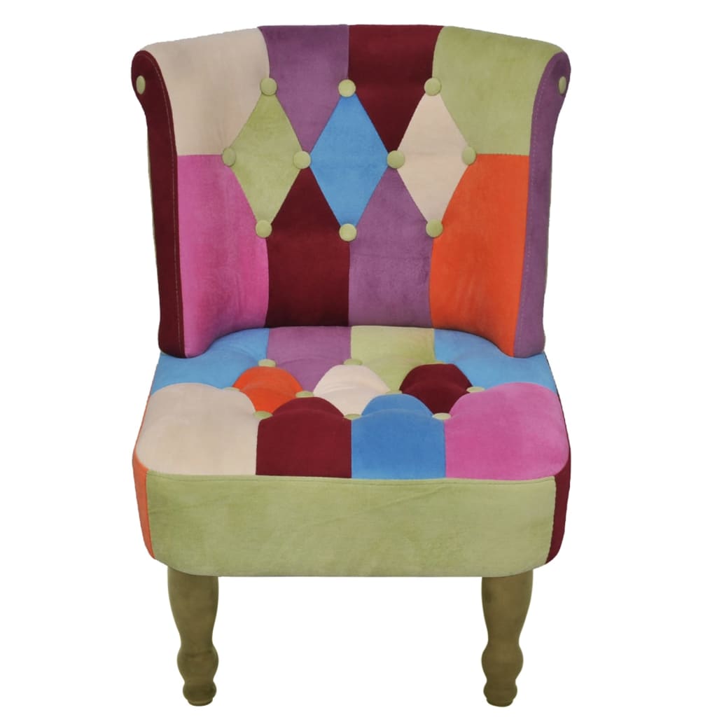 vidaXL Fotolii franțuzești, 2 buc., model mozaic, material textil
