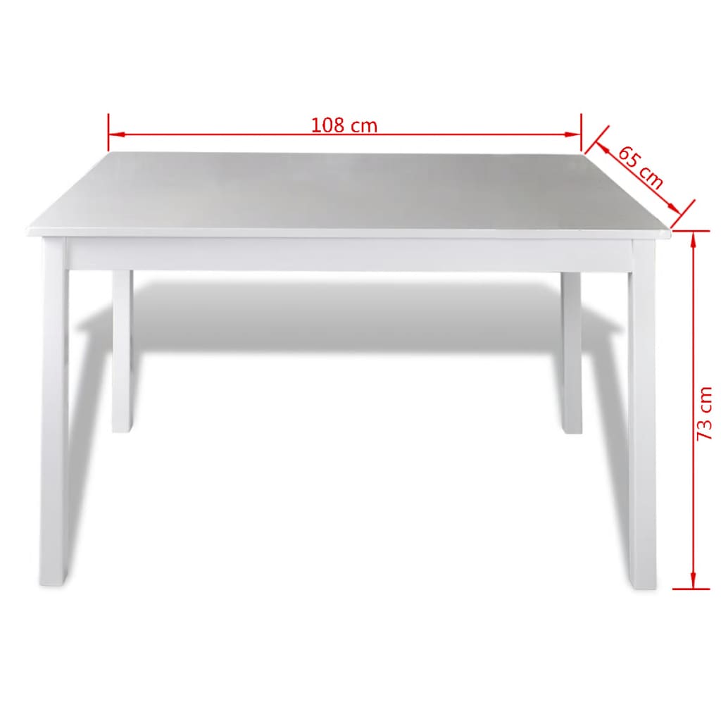 vidaXL Set mobilier de bucătărie, 5 piese, alb
