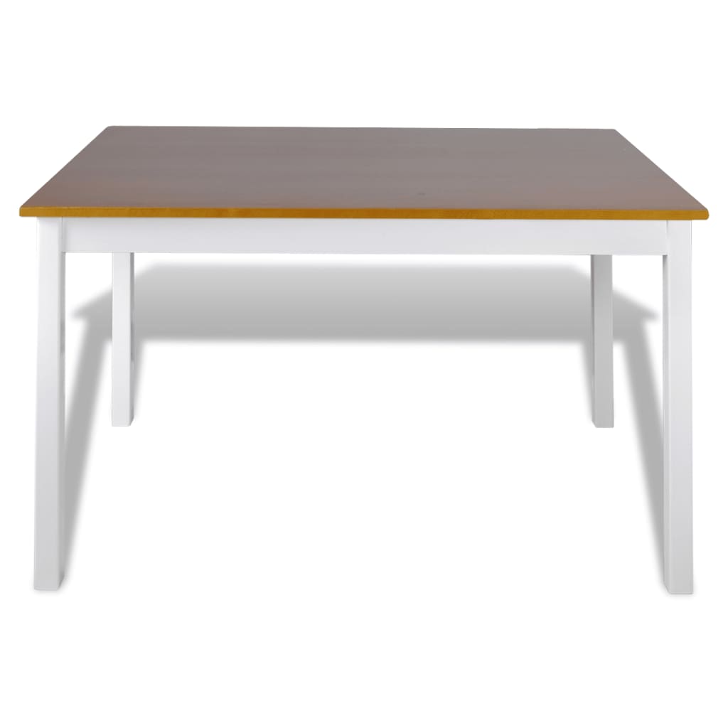 vidaXL Set mobilier de bucătărie, 5 piese, maro și alb