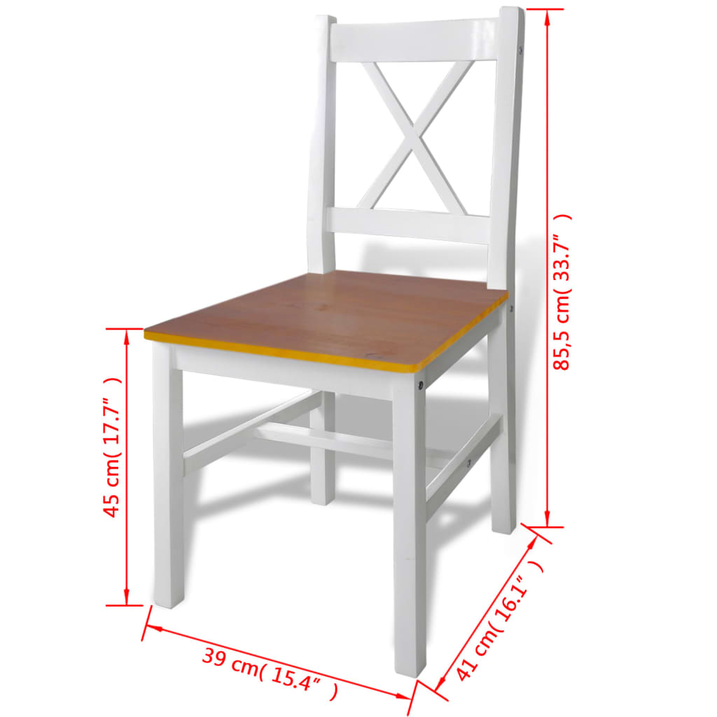 vidaXL Set mobilier de bucătărie, 5 piese, maro și alb