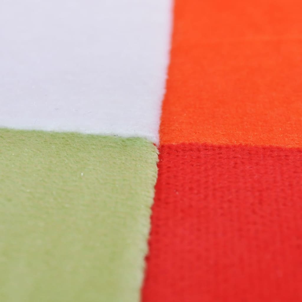 vidaXL Fotoliu cub, picioare cromate, model Patchwork, material textil