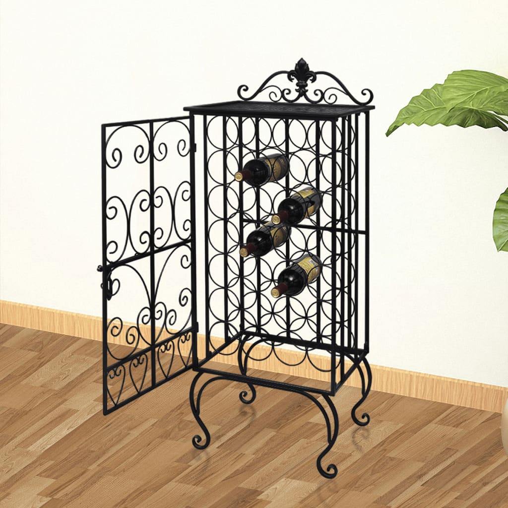 vidaXL Suport sticle de vin pentru 28 de sticle, metal vidaXL Suport sticle de vin pentru 28 de sticle, metal