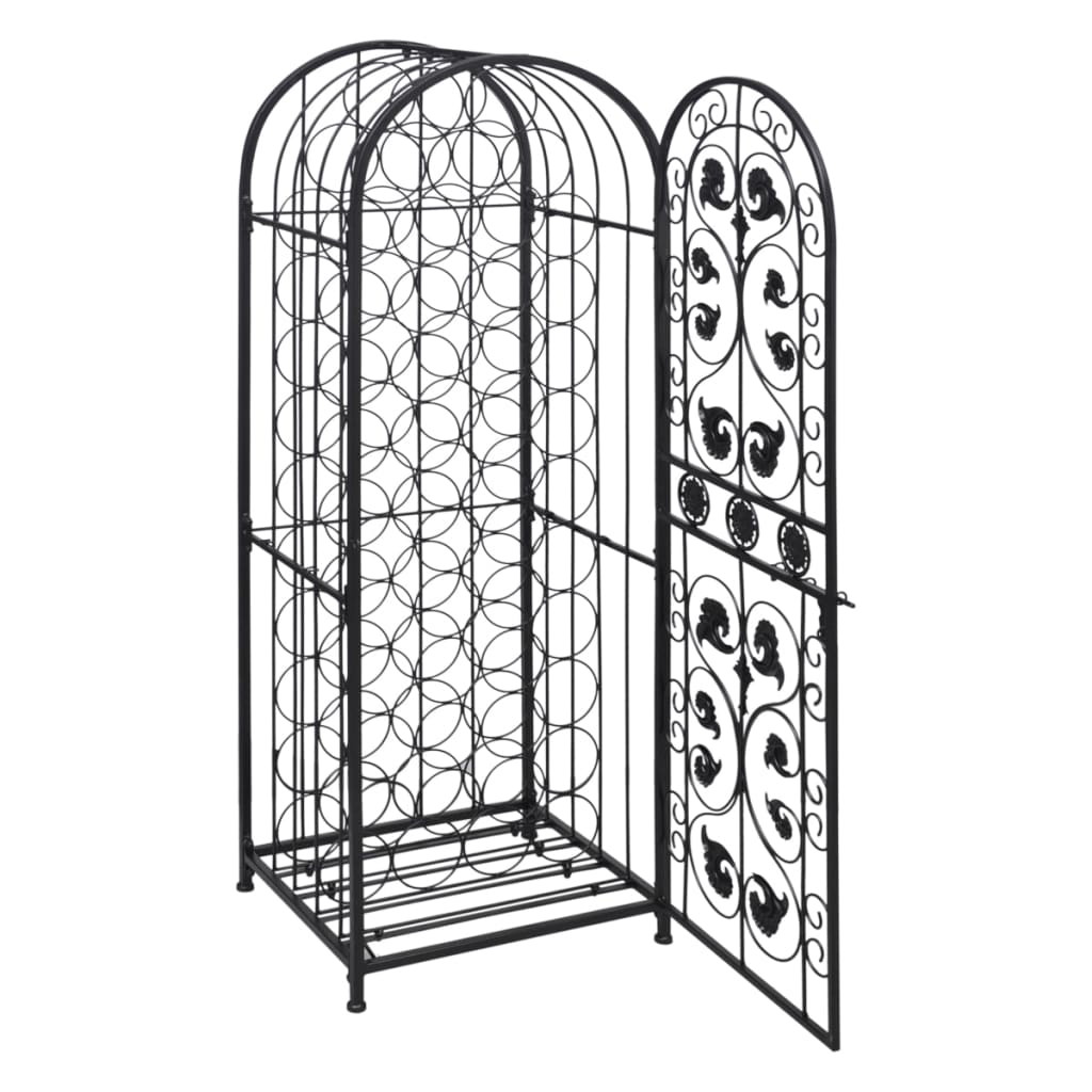 vidaXL Suport sticle de vin pentru 45 de sticle, metal