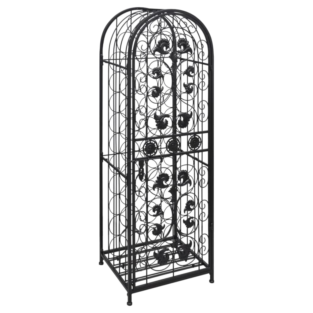 vidaXL Suport sticle de vin pentru 45 de sticle, metal