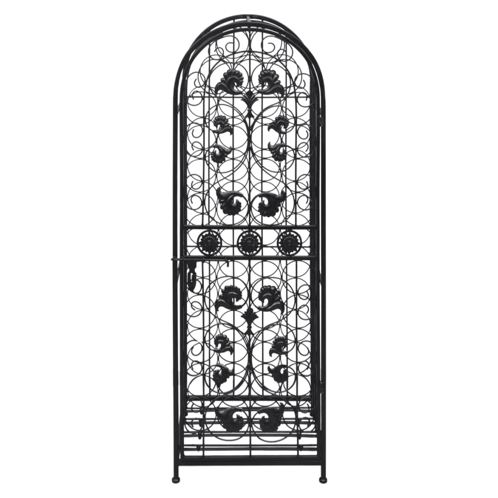 vidaXL Suport sticle de vin pentru 45 de sticle, metal