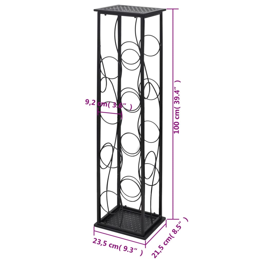 vidaXL Suport sticle de vin pentru 8 sticle, metal vidaXL Suport sticle de vin pentru 8 sticle, metal