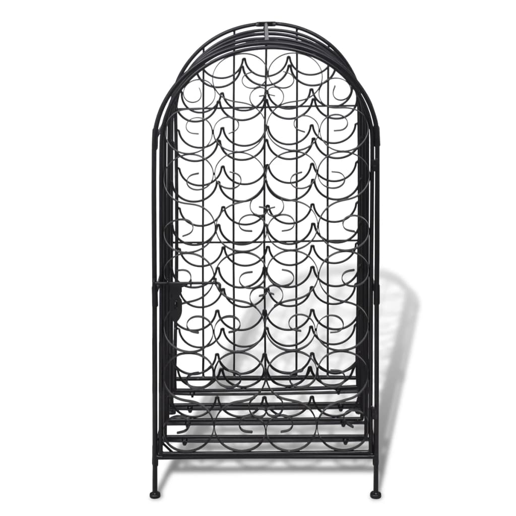 vidaXL Suport sticle de vin pentru 35 de sticle, metal