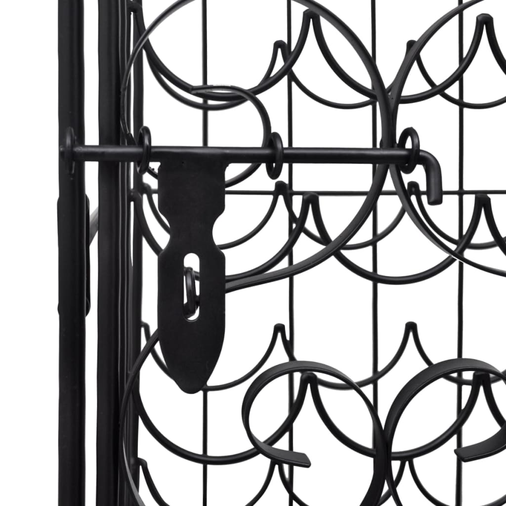 vidaXL Suport sticle de vin pentru 35 de sticle, metal