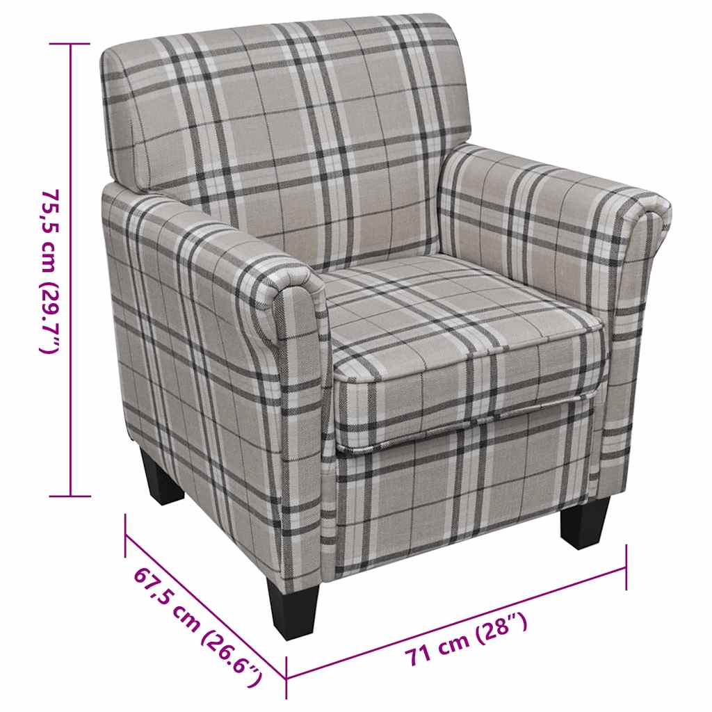 vidaXL Fotoliu cu pernă, crem, material textil vidaXL Fotoliu cu pernă, crem, material textil