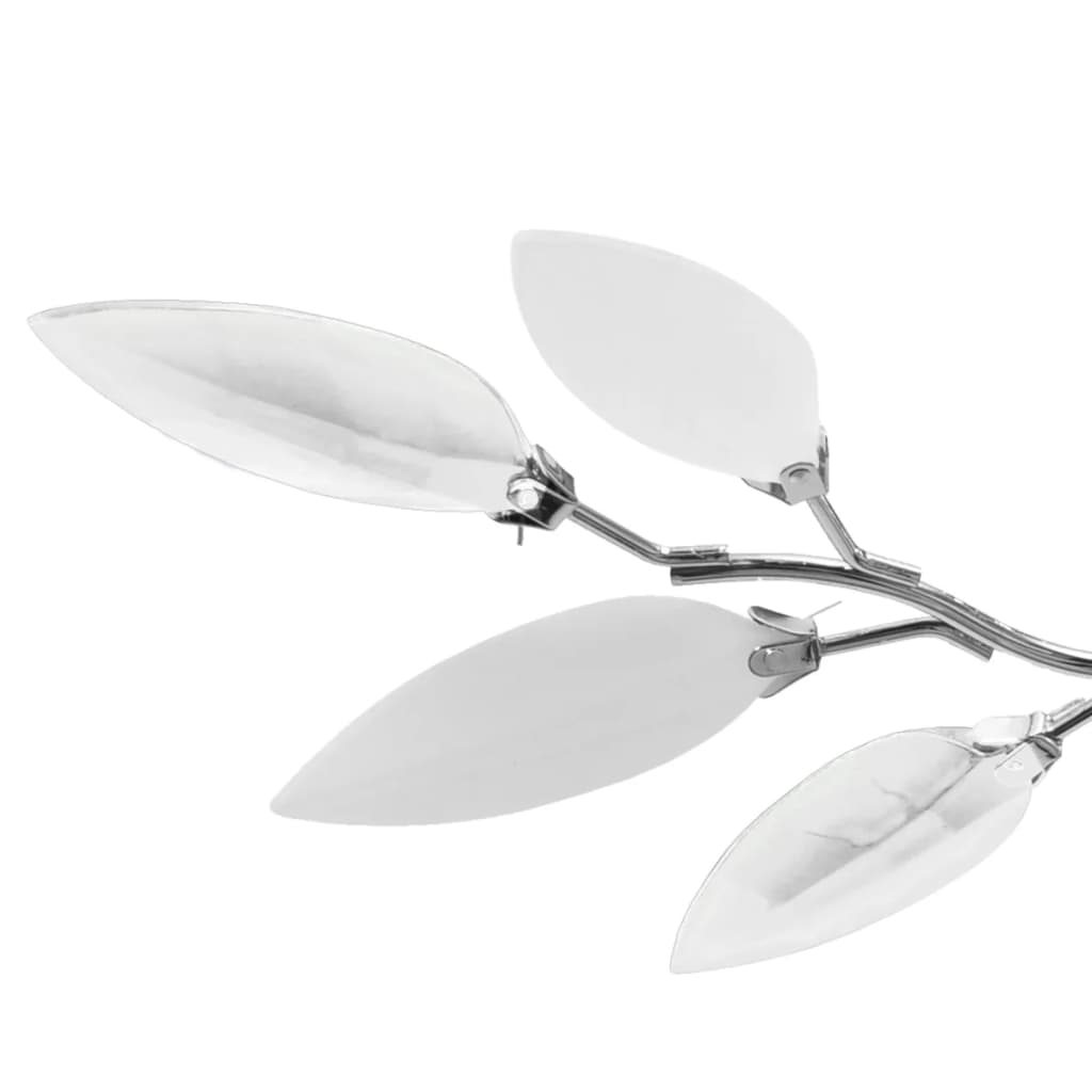 Lustră cu frunze cristal acrilic, alb/transparent, pentru 3 becuri E14 Lustră cu frunze cristal acrilic, alb/transparent, pentru 3 becuri E14