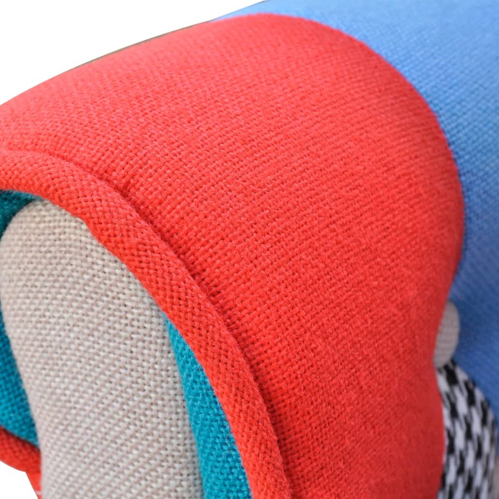 vidaXL Fotoliu cu model Patchwork, material textil vidaXL Fotoliu cu model Patchwork, material textil