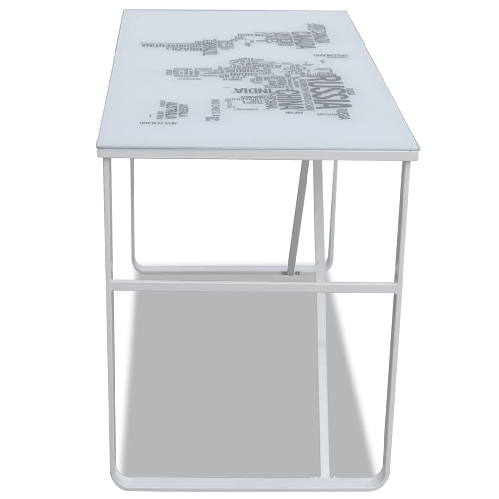 Birou dreptunghiular cu model tip hartă Birou dreptunghiular cu model tip hartă
