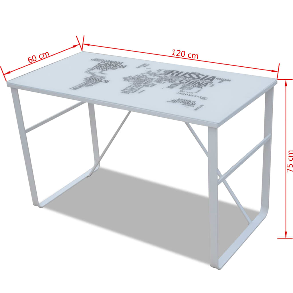 Birou dreptunghiular cu model tip hartă Birou dreptunghiular cu model tip hartă