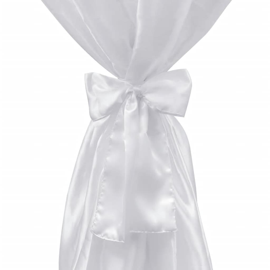Husă de masă albă, 60 cm, cu fundă, 2 buc Husă de masă albă, 60 cm, cu fundă, 2 buc