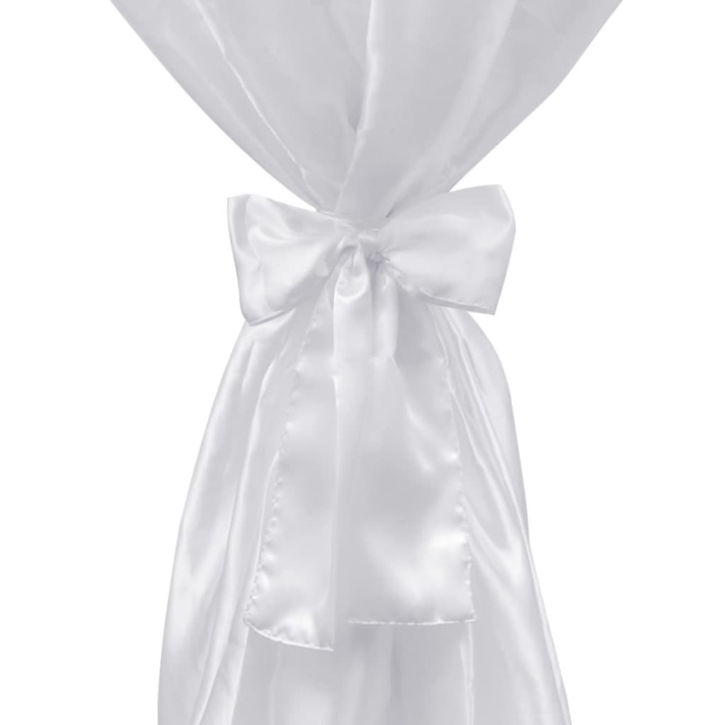 Husă de masă albă, 70 cm, cu fundă, 2 buc Husă de masă albă, 70 cm, cu fundă, 2 buc