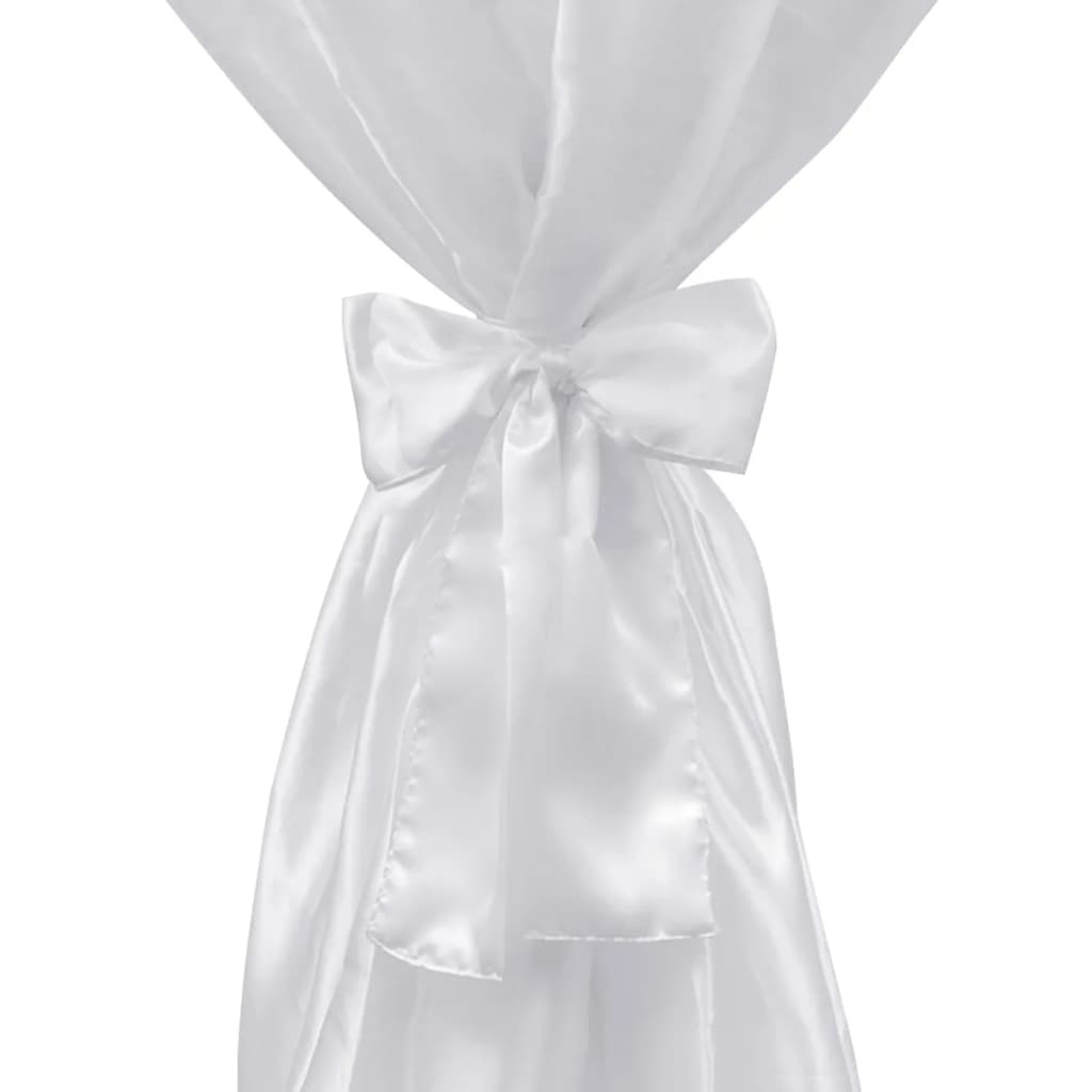 Husă de masă albă, 80 cm, cu fundă, 2 buc Husă de masă albă, 80 cm, cu fundă, 2 buc