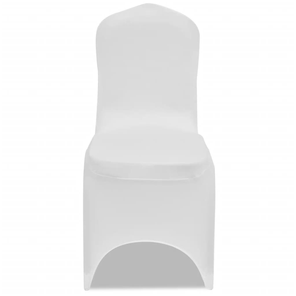 vidaXL Husă de scaun elastică, 6 buc., alb vidaXL Husă de scaun elastică, 6 buc., alb