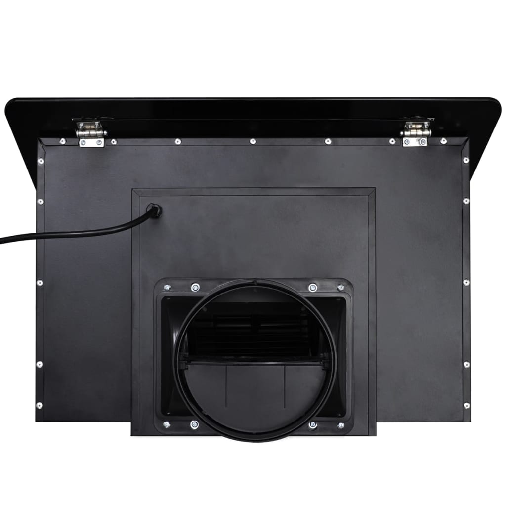 vidaXL Hotă de bucătărie, negru, 600 mm, sticlă securizată, cu afișaj vidaXL Hotă de bucătărie, negru, 600 mm, sticlă securizată, cu afișaj