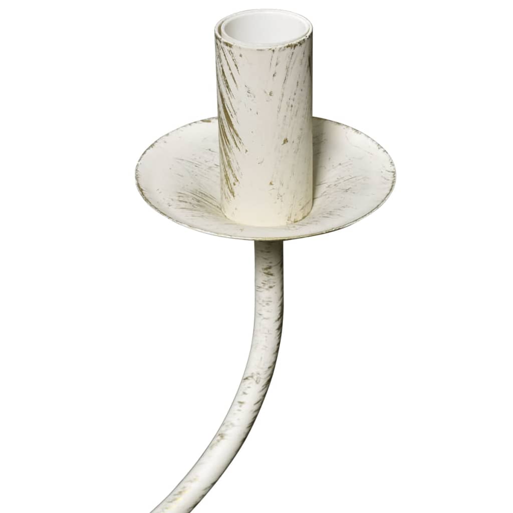 Candelabru alb de metal în stil antic 8 x becuri E14 Candelabru alb de metal în stil antic 8 x becuri E14