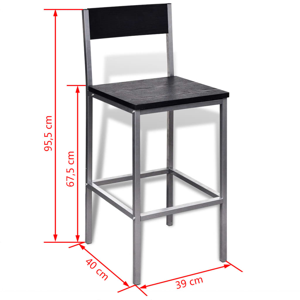 vidaXL Set mobilier bar mic dejun, înălțime tejghea