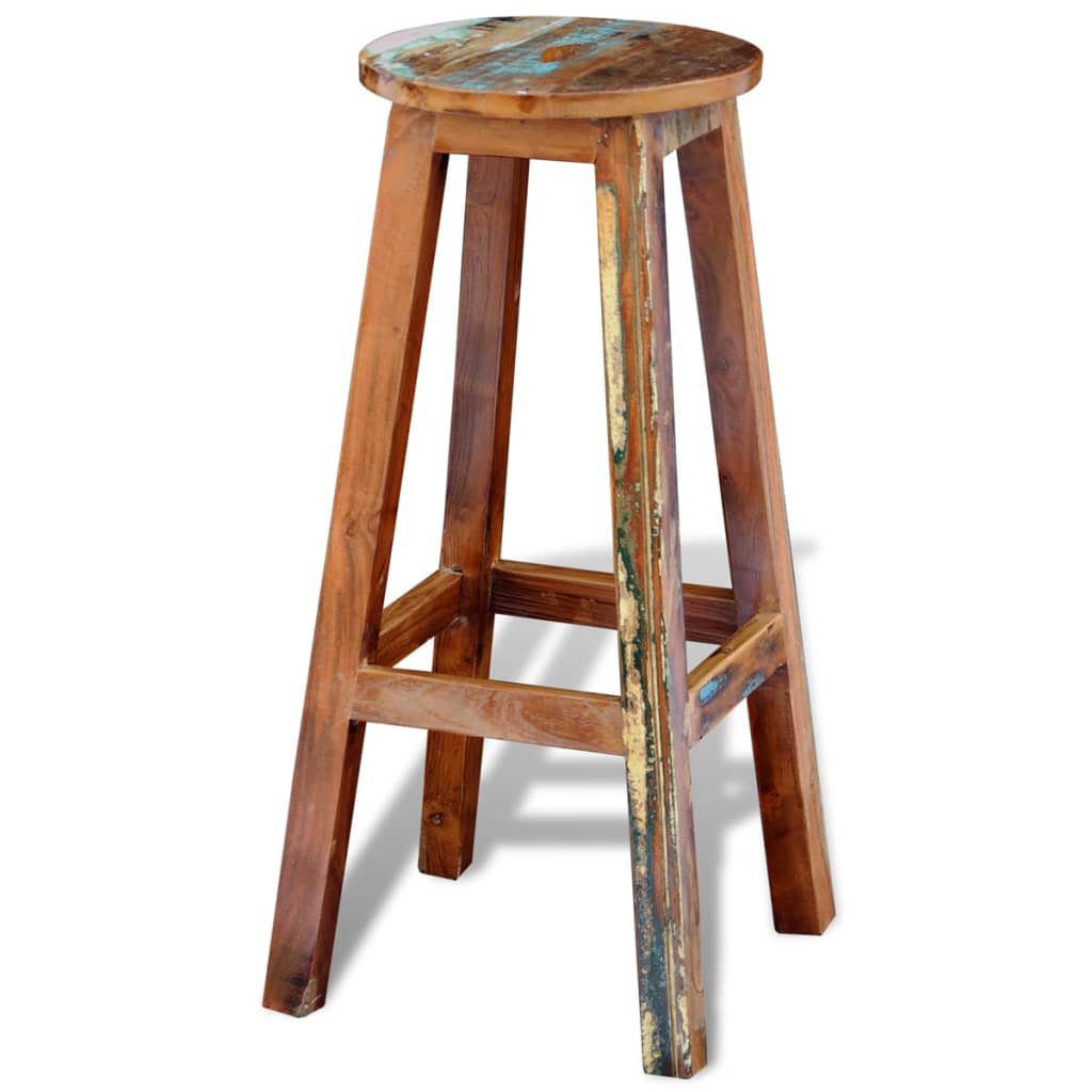 vidaXL Scaun de bar, lemn masiv reciclat vidaXL Scaun de bar, lemn masiv reciclat