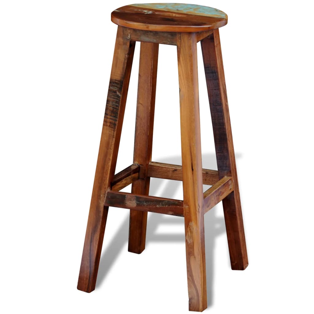 vidaXL Scaun de bar, lemn masiv reciclat vidaXL Scaun de bar, lemn masiv reciclat