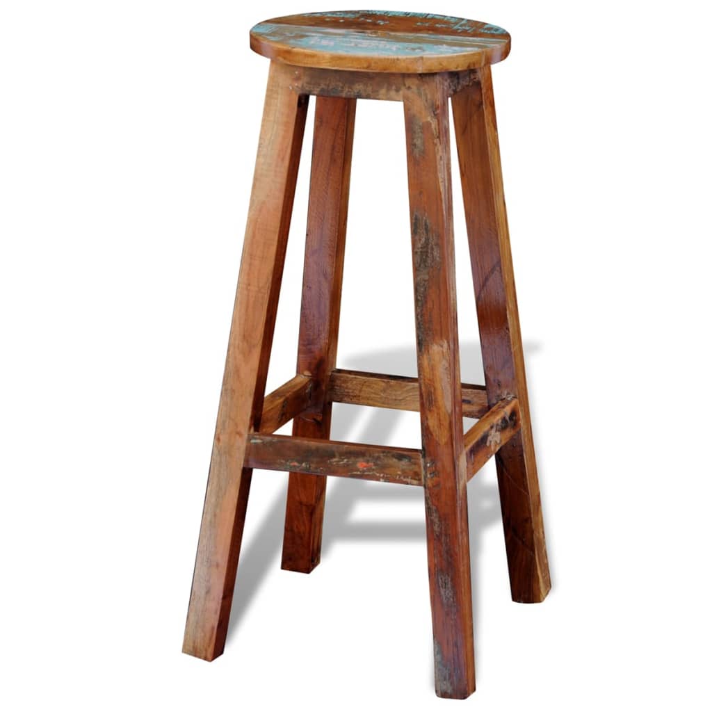 vidaXL Scaun de bar, lemn masiv reciclat vidaXL Scaun de bar, lemn masiv reciclat
