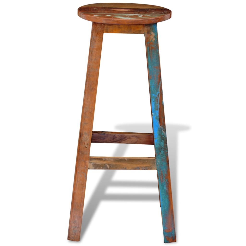 vidaXL Scaun de bar, lemn masiv reciclat vidaXL Scaun de bar, lemn masiv reciclat