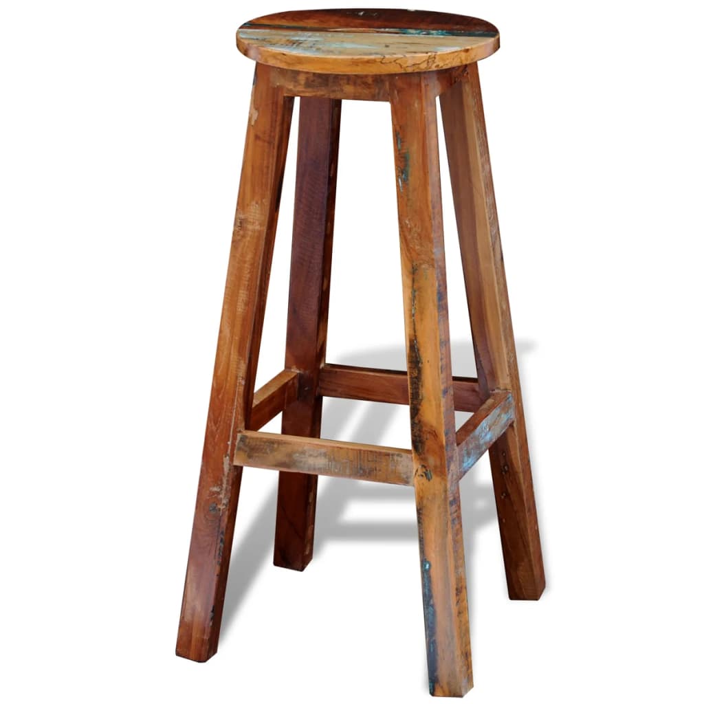 vidaXL Scaun de bar, lemn masiv reciclat vidaXL Scaun de bar, lemn masiv reciclat