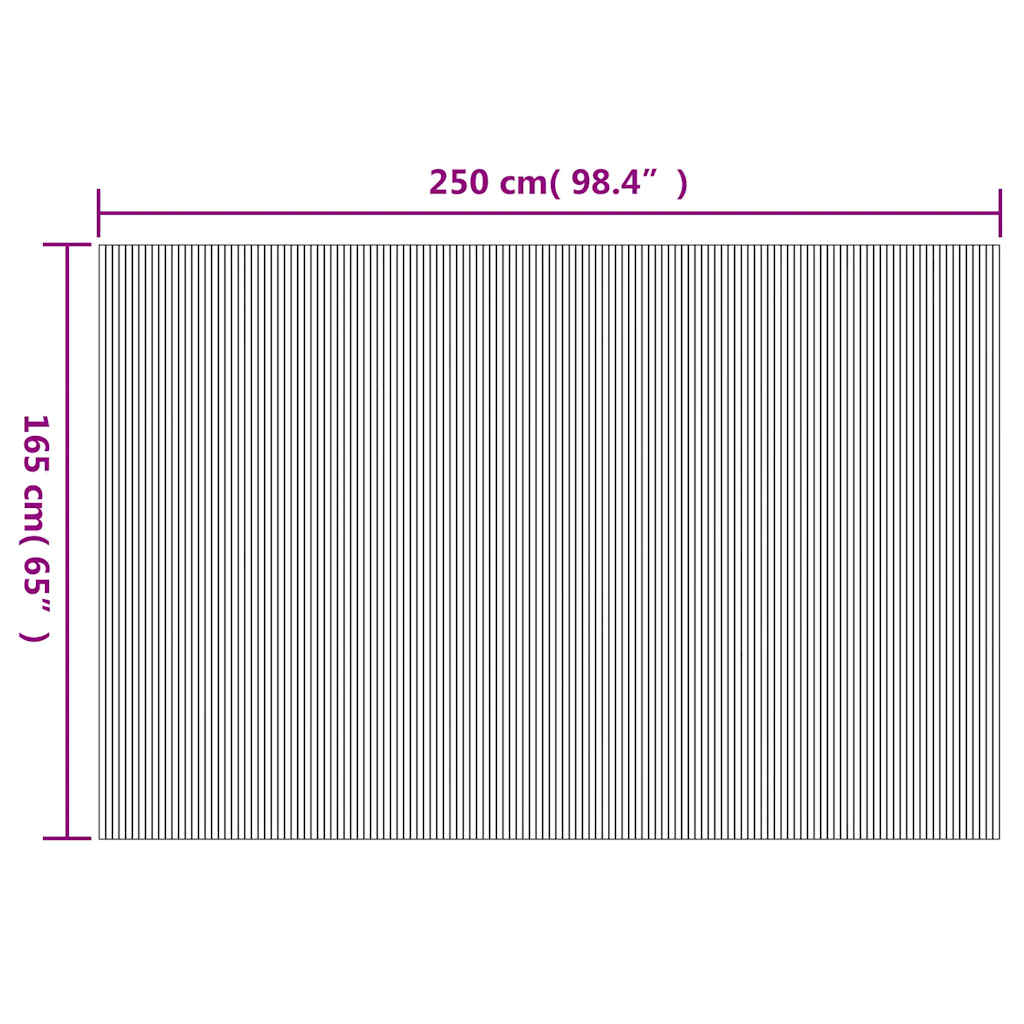 vidaXL Paravan de cameră, alb, 250 x 165 cm, bambus vidaXL Paravan de cameră, alb, 250 x 165 cm, bambus