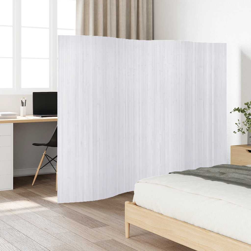 vidaXL Paravan de cameră, alb, 250 x 165 cm, bambus vidaXL Paravan de cameră, alb, 250 x 165 cm, bambus
