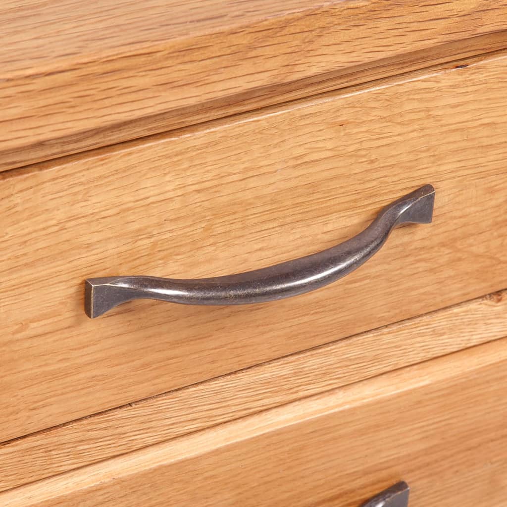 vidaXL Noptieră cu 3 sertare, 40 x 30 x 54 cm, lemn masiv de stejar