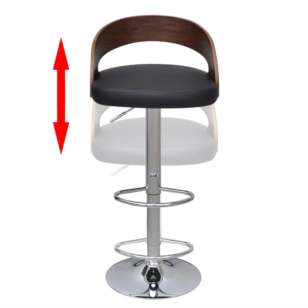 vidaXL Scaune de bar, 2 buc., lemn curbat vidaXL Scaune de bar, 2 buc., lemn curbat