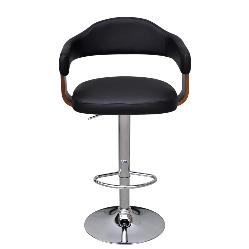 vidaXL Scaune de bar, 2 buc., lemn curbat