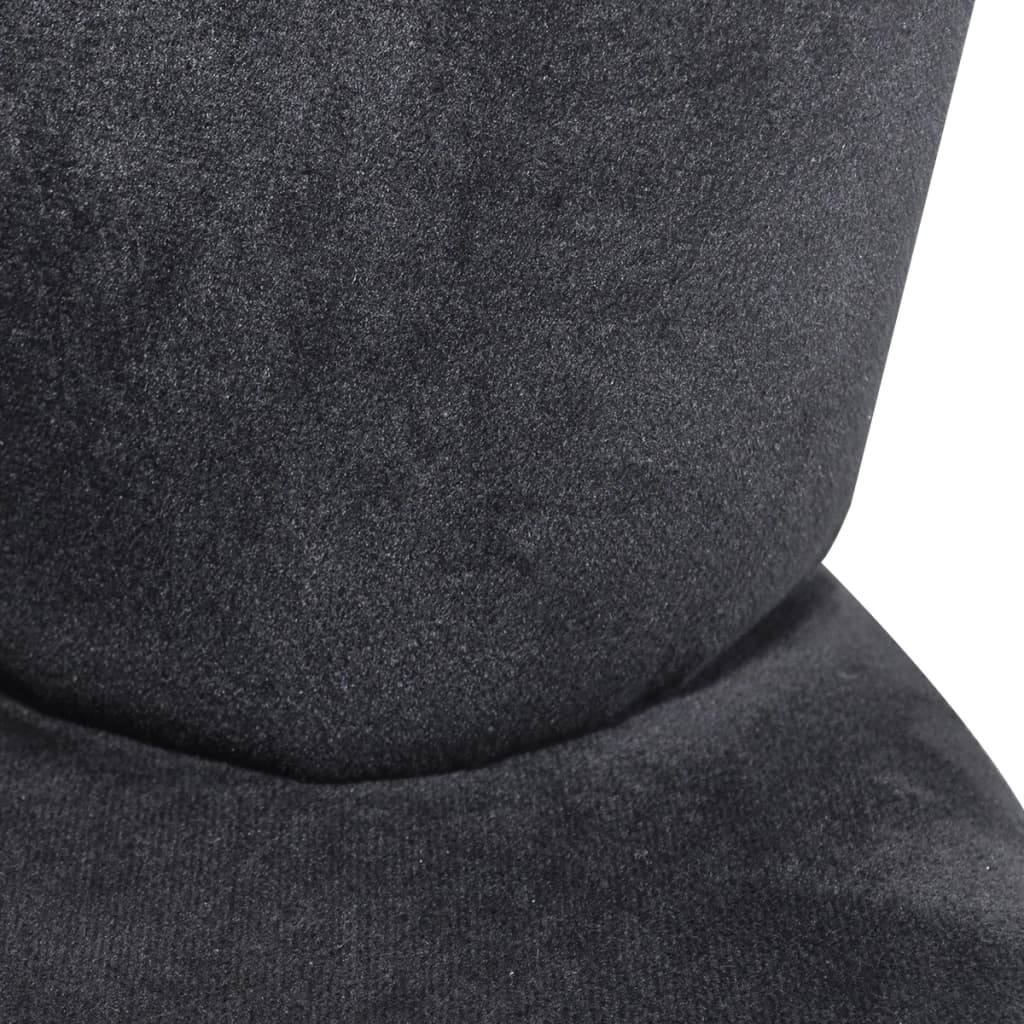vidaXL Scaun model mână, negru, catifea vidaXL Scaun model mână, negru, catifea